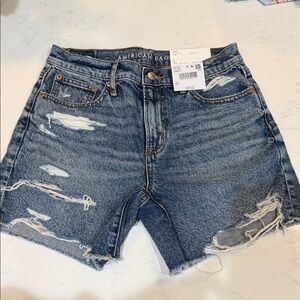 American Eagle Strigid Distressed Short